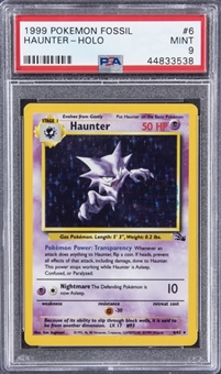 1999 Pokémon Fossil #6 Haunter Holo "Rare Error Variation" - PSA MINT 9